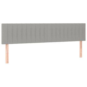 vidaXL S&auml;nggavlar ljusgr&aring; 180x5x78/88 cm tyg