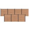 vidaXL St&auml;ngselpanel 7 pcs WPC och aluminium Brun
