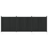 vidaXL St&auml;ngselpanel 3 st 530 x 186,5 cm WPC och aluminium Svart