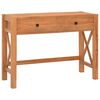 vidaXL Skrivbord med 2 l&aring;dor 100x40x75 cm teak