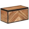 vidaXL F&ouml;rvaringsl&aring;da 60x30x30 cm massivt akaciatr&auml; och j&auml;rn