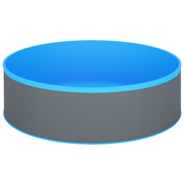 vidaXL Plaskpool med h&auml;ngande skimmer och pump 350x90 cm gr&aring;