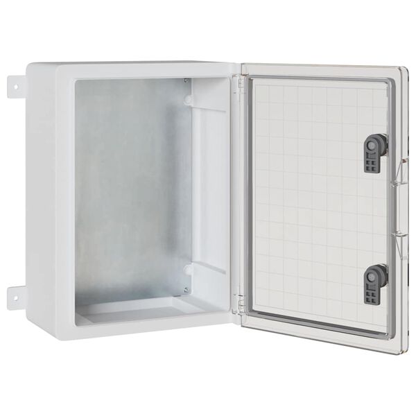 vidaXL Kontrollsk&aring;p Gr&aring; 30 x 19,5 x 40 cm ABS Plast