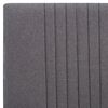 vidaXL S&auml;ngram utan madrass ljusgr&aring; tyg 120x200 cm