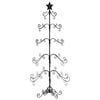 vidaXL Julgran i metall svart 150 cm