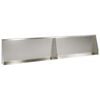 vidaXL St&ouml;dv&auml;gg 2 st 100 x 12 x 40 cm Rostfritt st&aring;l Silver