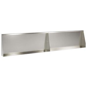vidaXL St&ouml;dv&auml;gg 2 st 100 x 12 x 40 cm Rostfritt st&aring;l Silver