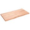 vidaXL V&auml;gghylla ljusbrun 120x60x(2-4) cm behandlad massiv ek