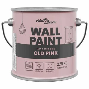 vidaXL V&auml;ggf&auml;rg Rosa 2,5 L V&auml;ggprint