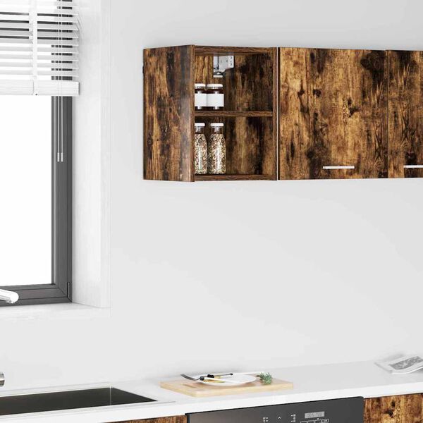 vidaXL H&auml;ngande sk&aring;p R&ouml;kt ek 30 x 29,5 x 40 cm Konstruerat tr&auml;