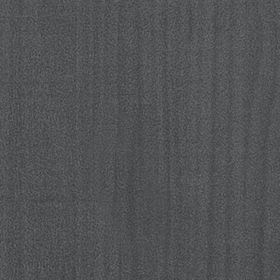 vidaXL Sängram grå massiv furu 140x190 cm