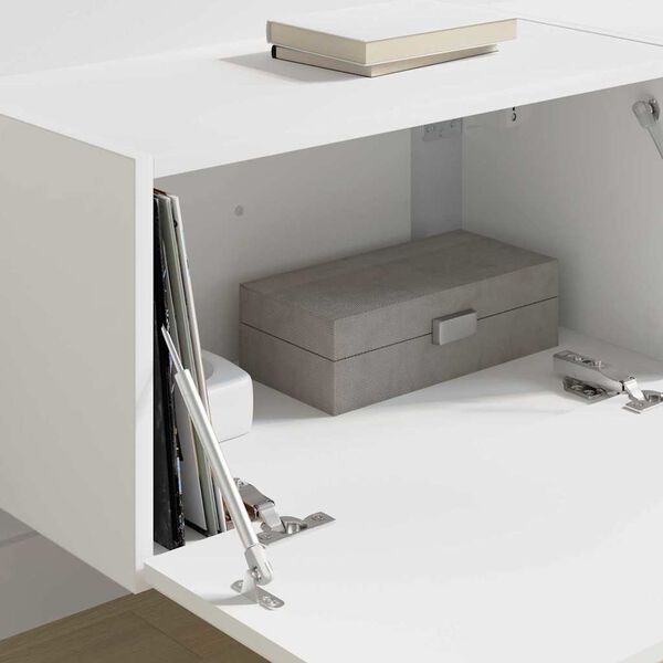 vidaXL TV V&auml;gghylla 2 pcs Vit 60 x 31 x 29.5 cm Konstruerat tr&auml;