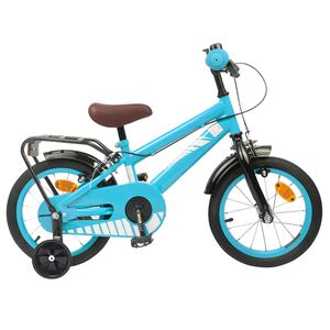 vidaXL Barncykel 12 Tum f&ouml;r 2-4 &aring;ringar Ljusbl&aring;