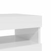 vidaXL TV-bänk med LED-belysning 2 st vit högglans 60x35x40 cm