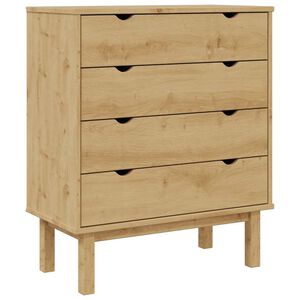 vidaXL Byr&aring; OTTA 76,5x39,5x90cm massiv furu