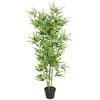 vidaXL Konstv&auml;xt Bambu med kruka 120 cm gr&ouml;n