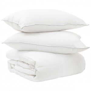 vidaXL T&auml;ckeset 2 st 200 x 200 cm Sommar 150 gsm Bambufiber Vit