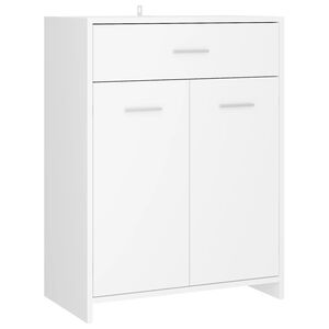 vidaXL Badrumssk&aring;p vit 60x33x80 cm konstruerat tr&auml;