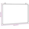 vidaXL Magnetisk whiteboard 80x60x1,7 cm aluminium