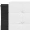 vidaXL Bed Frame without Mattress "Zadar" Black and White 80x200 cm Faux Leather