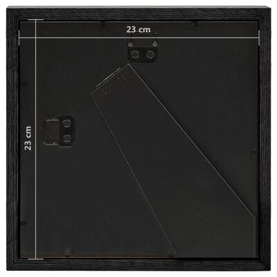 vidaXL Fotoramar 3D 3 st svart 23x23 cm för 13x13 cm foto