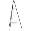 vidaXL L&auml;gereld Tripod 2 pcs Svart St&aring;l