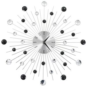 vidaXL V&auml;ggklocka med Quartz-urverk 50 cm modern design