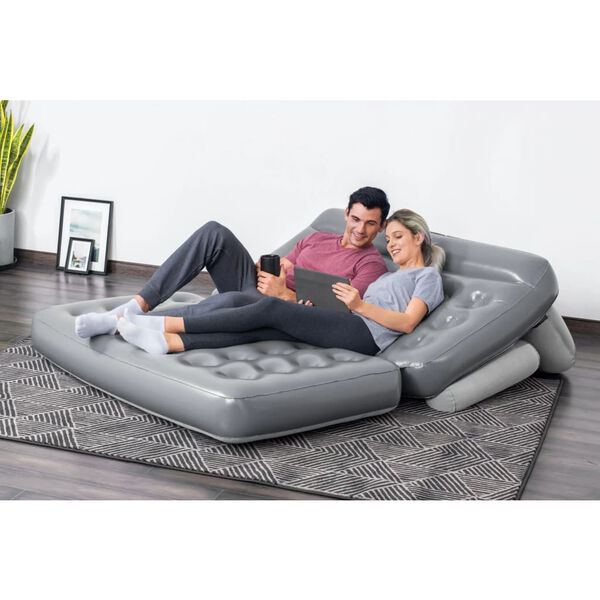 Bestway 3-i-1 uppbl&aring;sbar soffa PVC gr&aring;