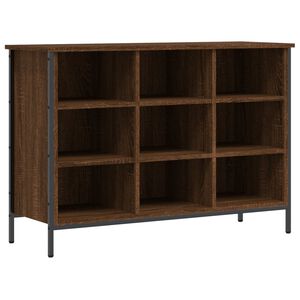 vidaXL Skohylla brun ek 100x35x70 cm konstruerat tr&auml;