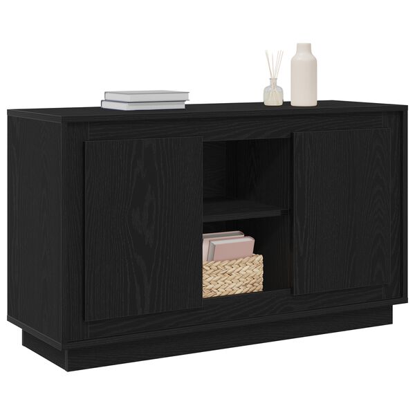 vidaXL Sideboard Svart Ek 102 x 35 x 60 cm Konstruerat tr&auml;