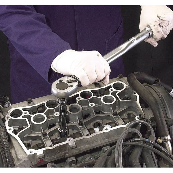 Draper Tools Momentnyckel med sp&auml;rrnyckel 1/2" silver 30357