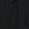 vidaXL Dagb&auml;dd svart 80x200 cm massiv furu