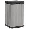 vidaXL Soptunna f&ouml;r utomhusbruk gr&aring; 38x38x65 cm PP