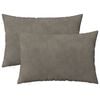 vidaXL Kudde med kudde HEERLEN 2 st Ljusgr&aring; Sammet