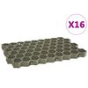 vidaXL Gräsarmering 16 st grön 60x40x3 cm plast