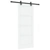 vidaXL Skjutd&ouml;rr ORKDAL Vit 83 x 202 cm Massiv furu