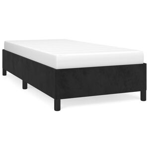 vidaXL S&auml;ngram svart 90x200 cm sammet