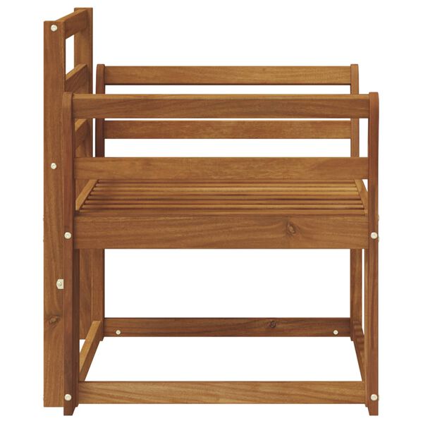 vidaXL Utomhussoffa Massivt Akaciatr&auml; Naturf&auml;rg