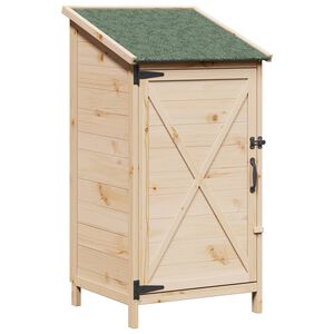 vidaXL Tr&auml;dg&aring;rdshus Naturlig 59,5 x 56 x 113,5 cm Konstruerat tr&auml;
