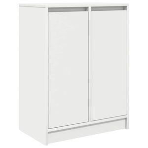 vidaXL Sk&auml;nk vit 57x34x76 cm konstruerat tr&auml;