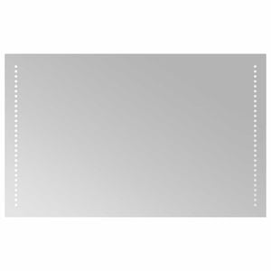 vidaXL LED Badrumsspegel Transparent 80 x 50 cm h&auml;rdat glas