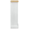 vidaXL Bokhylla Vit 46 x 29 x 100 cm Massiv furu