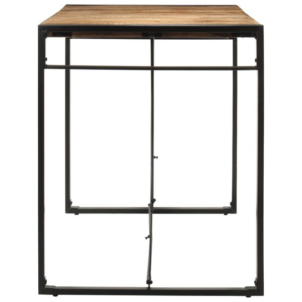 vidaXL Barbord 175x90x110 cm massivt grovt mangoträ