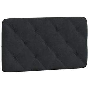 vidaXL Dyna till huvudgavel svart 80 cm sammet
