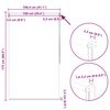 vidaXL Rullgardin m&ouml;rkl&auml;ggningsbar 104,4x175 cm Tygbredd 100 cm benvit