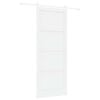 vidaXL Skjutd&ouml;rr ORKDAL 93 x 232 cm Konstruerat tr&auml; Vit