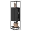 vidaXL H&ouml;gsk&aring;p svart 35,5x35x139 cm konstruerat tr&auml; och metall