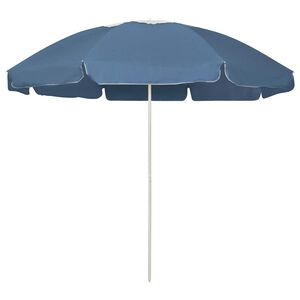 vidaXL Strandparasoll bl&aring; 240 cm