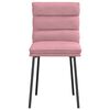 vidaXL Matstolar 4 st rosa sammet