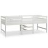 vidaXL S&auml;ngram utan madrass vit 90x200 cm massiv furu